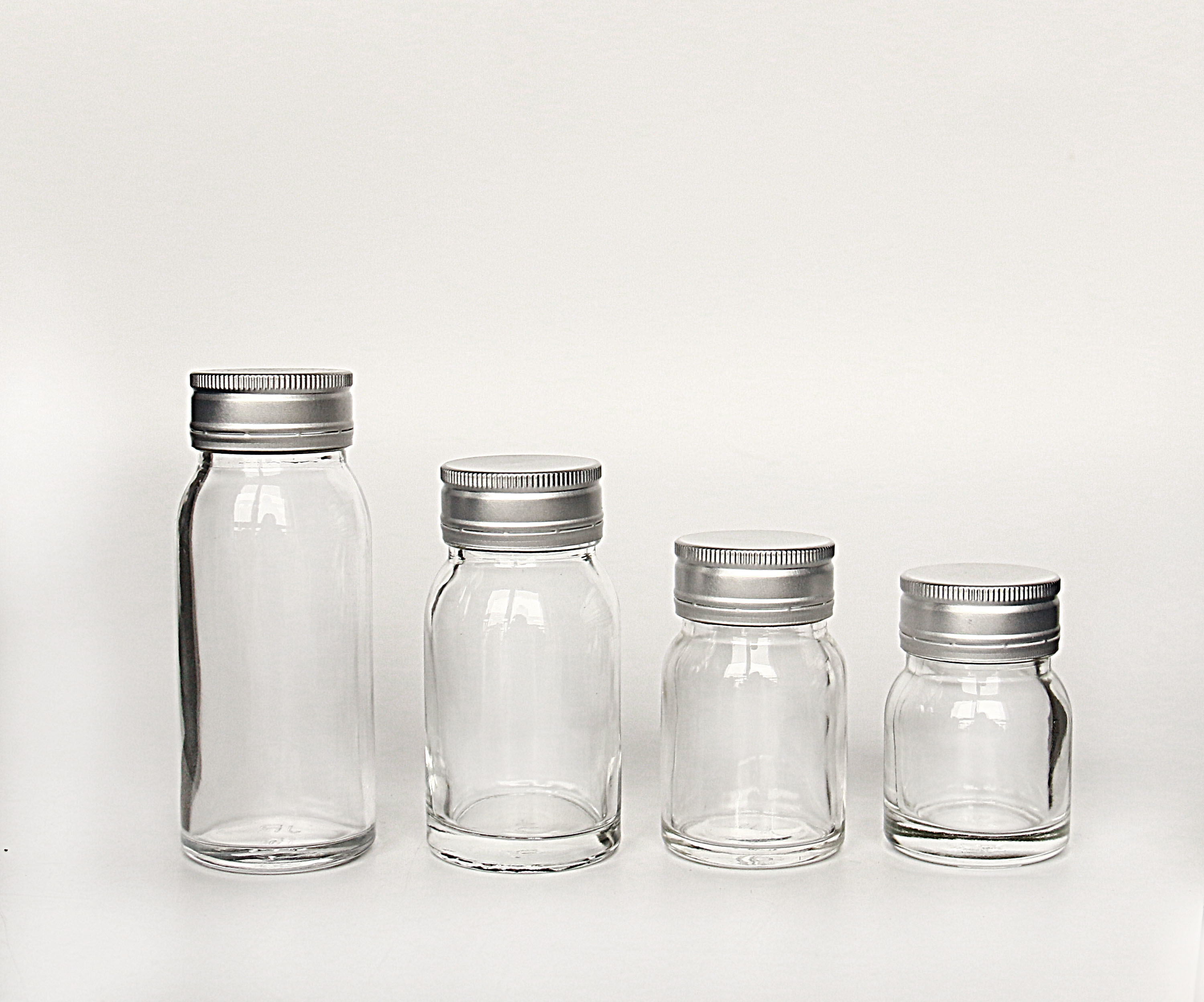 60ml glass bottle with Screw Lid Mini Shot Glass Jar vegetables enzyme juice bottle