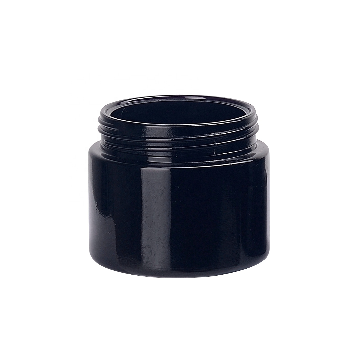 60ml glass jar wide mouth empty black cosmetic face mark jars 50g violet black 2oz glass jar