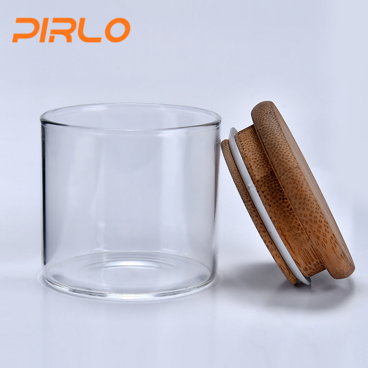 60ml glass jar with bamboo lid