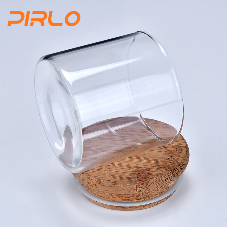 60ml glass jar with bamboo lid