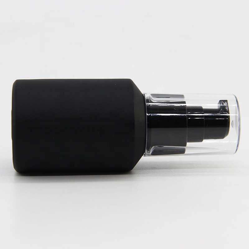 60ml pump glass bottles empty slanted shoulder for sale in stock with cap for container packaging usage