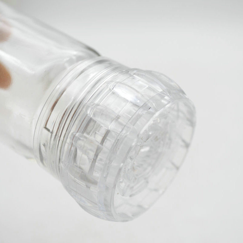60ml spiral plastic cover glass jar Kitchen Spice Salt Grinder jar bottle