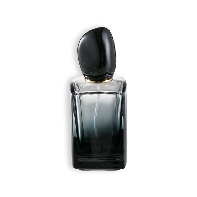 60ml square men empty glass perfume bottle