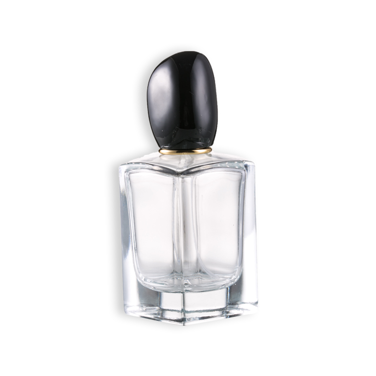 60ml square men empty glass perfume bottle