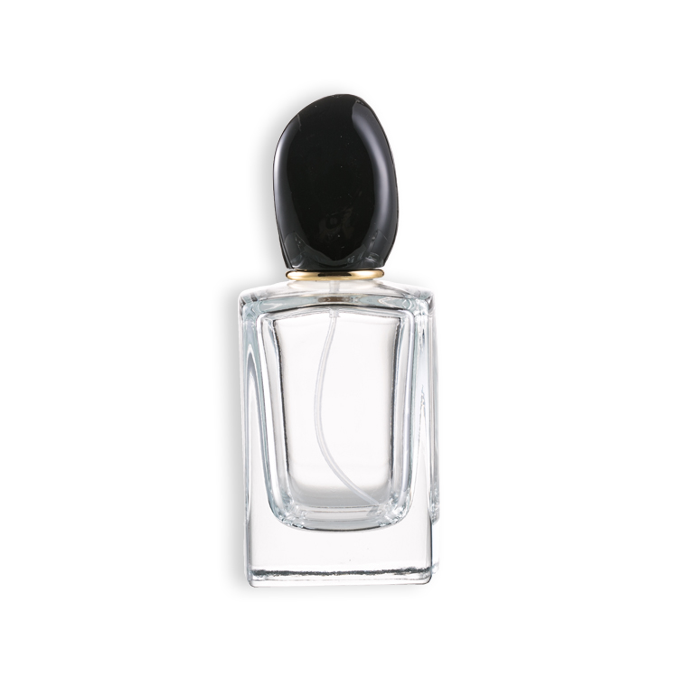 60ml square men empty glass perfume bottle