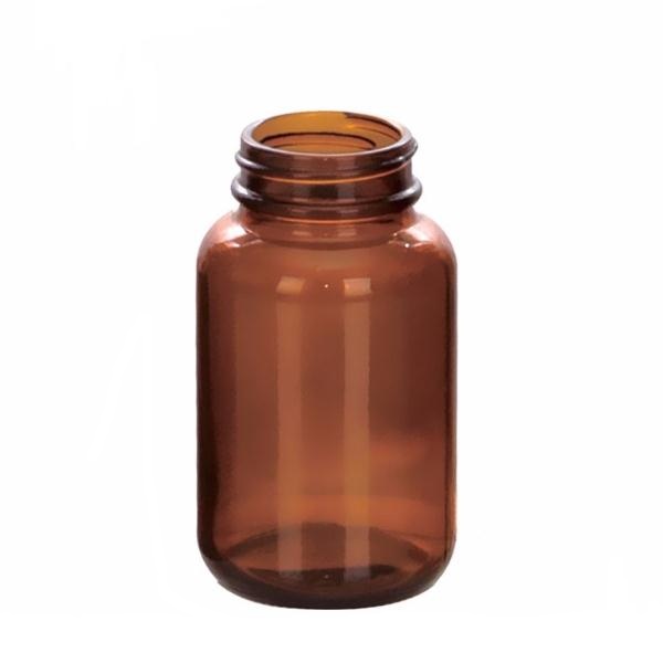 60ml wide mouth amber tablet glass bottle