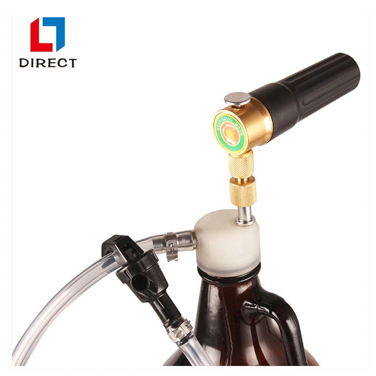 64 Ounce Mini Keg Style Growler Glass Amber Bottle Beer Growler With Easy Tap System