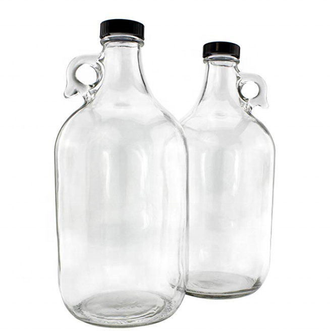 64 oz beer growler/Half Gallon Clear Glass Kombucha Growler Jugs for Beer or Distilled Water