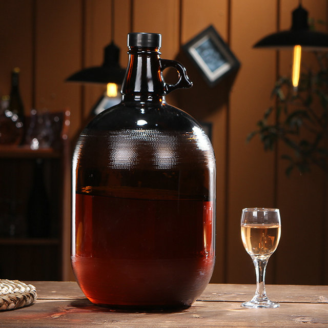64 oz beer growler/Half Gallon Clear Glass Kombucha Growler Jugs for Beer or Distilled Water