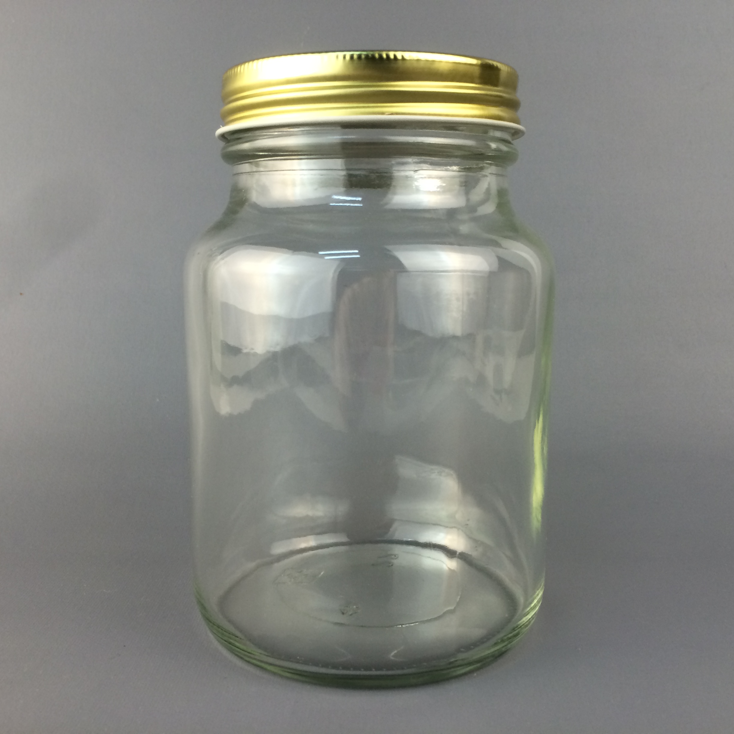 640ML ROUND GLASS JAR