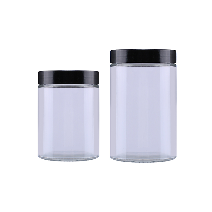 650ml 1000ml whosale thick wall food honey candy glass jar with screw lid