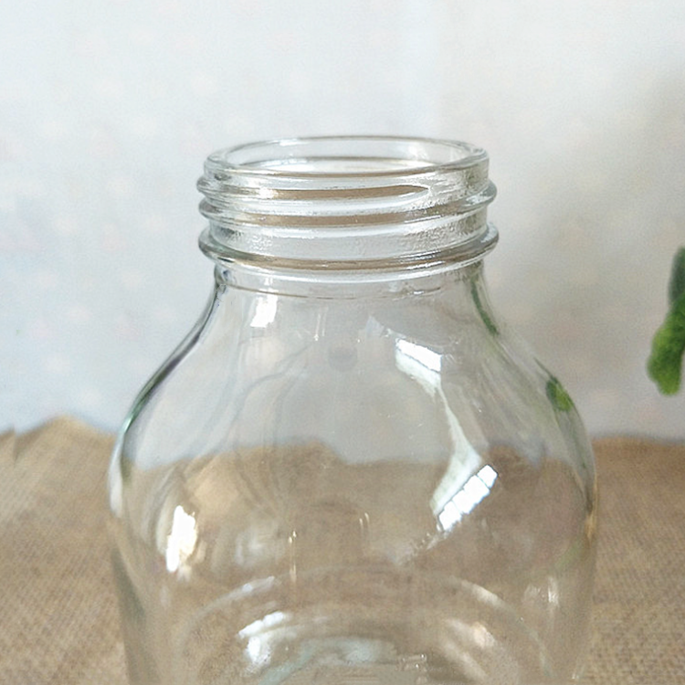 650ml professional transparent plant tissue culture glass jar with plastic cap