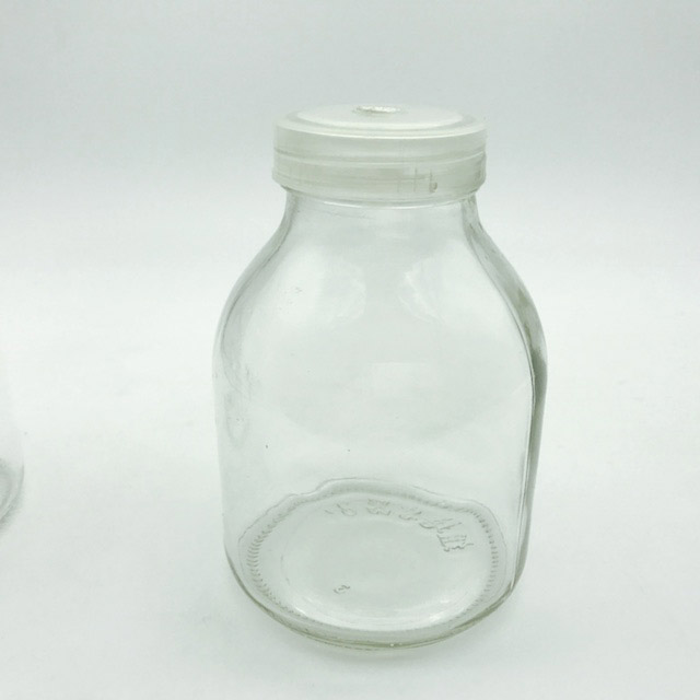 650ml tissue culture glass bottle mushroom cultivation bottle with plastic cap