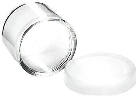 6ML GLASS WIDE NECK CONCENTRATE CONTAINER WITH SILICONE CAP