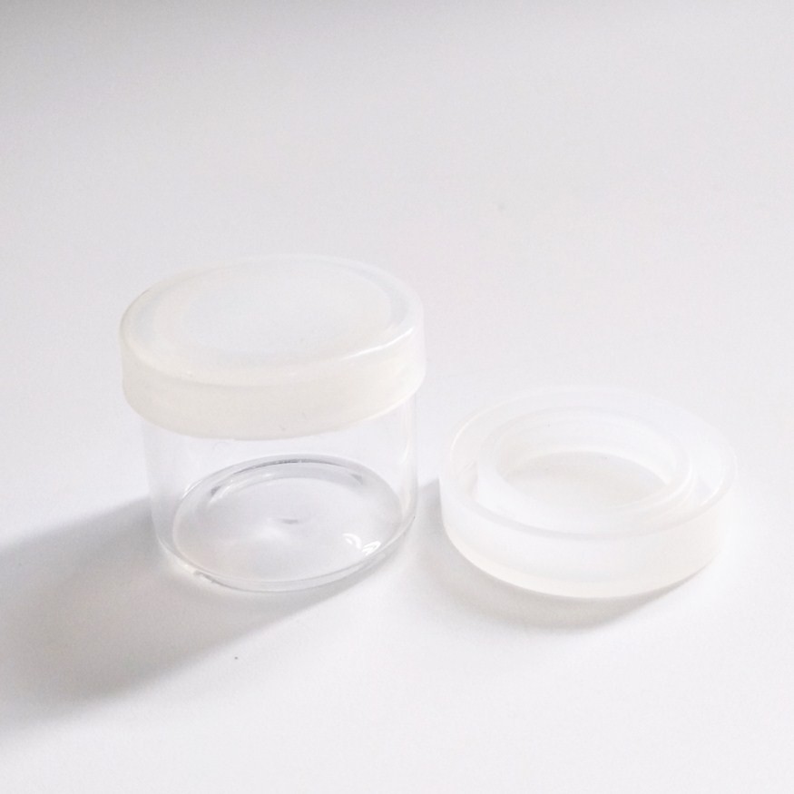 6ML GLASS WIDE NECK CONCENTRATE CONTAINER WITH SILICONE CAP