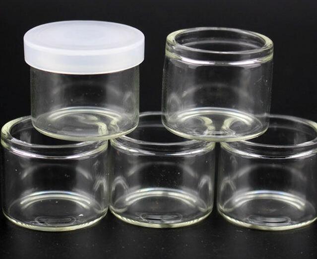 6ML GLASS WIDE NECK CONCENTRATE CONTAINER WITH SILICONE CAP