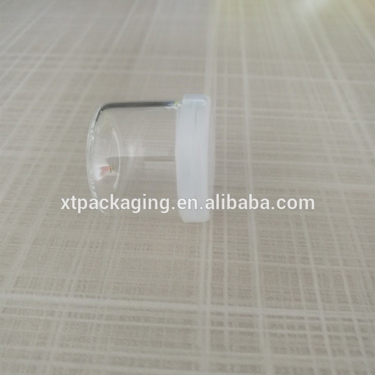 6ML Glass Concentrate Jar Container for 1 Gram wax Oil Dab with CLEAR or customized lid no neck glass jar