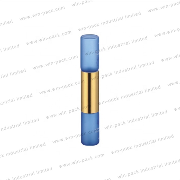 6ml 10ml frosted blue double chamber roll on deodorant packaging perfume bottle