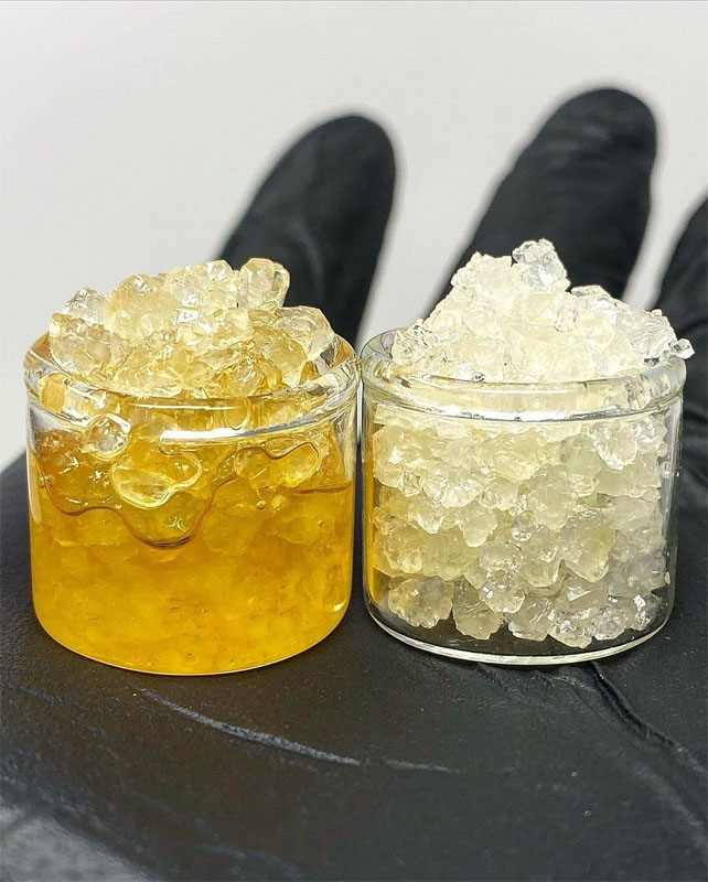 6ml 7ml Glass No Neck Concentrate Container Clear Silicone Cap Wax Jars