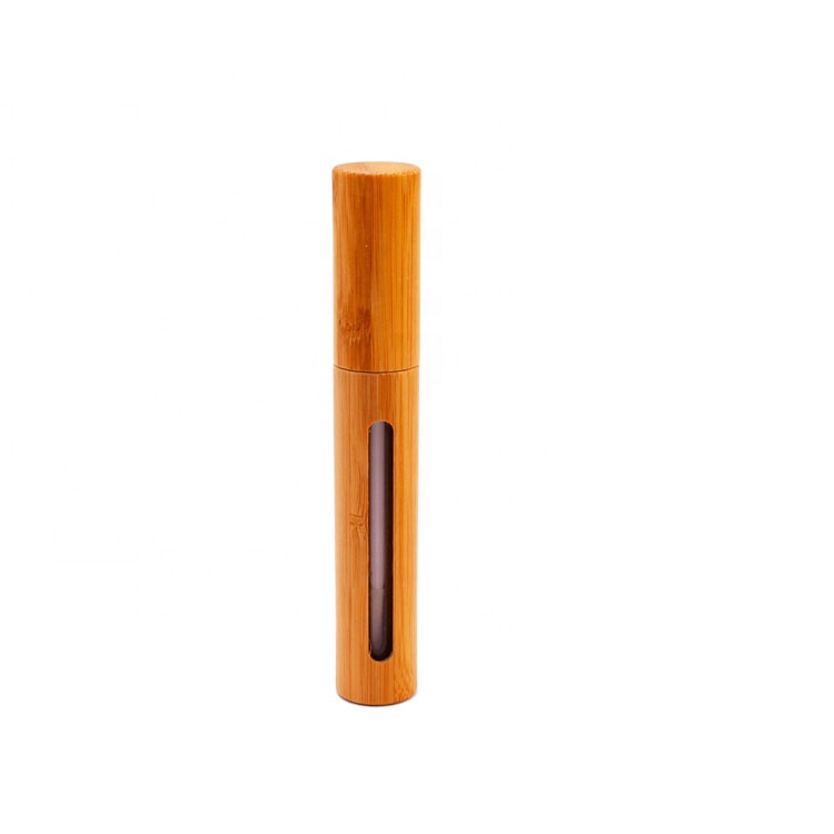 6ml 7ml cosmetics packaging bamboo eyeliner lip gloss bottles