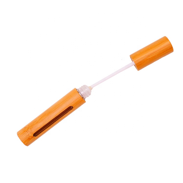 6ml 7ml cosmetics packaging bamboo eyeliner lip gloss bottles