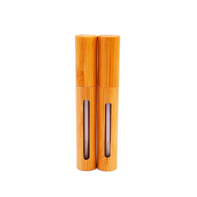 6ml 7ml cosmetics packaging bamboo eyeliner lip gloss bottles