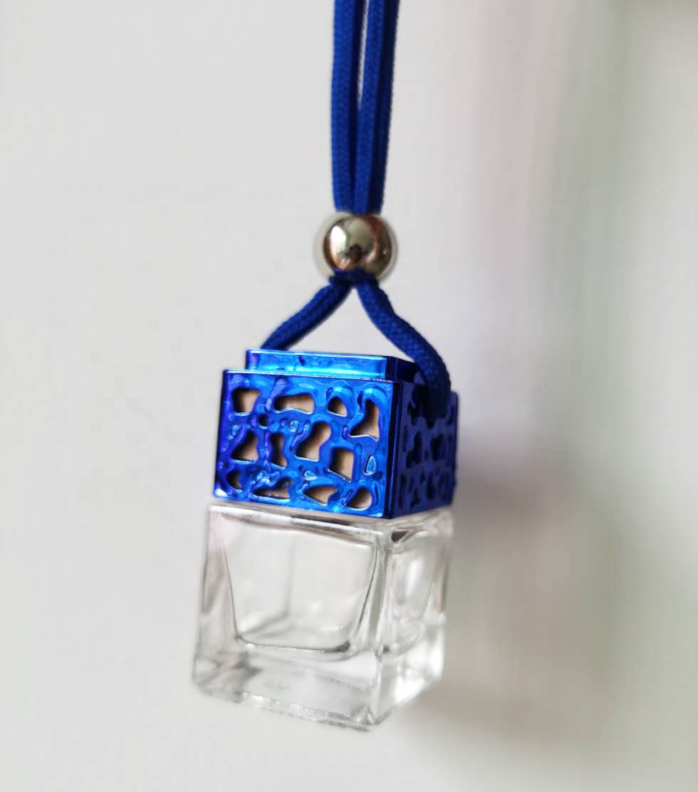 6ml 8ml bottle car fragrance container atomizer glass hanging diffuser fancy perfume bottle car smell