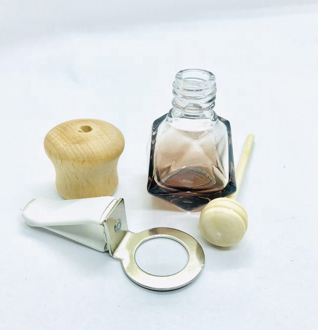 6ml Luxury Glass Perfume Bottles Car Vent Diffuser Car Aromatherapy Bottles