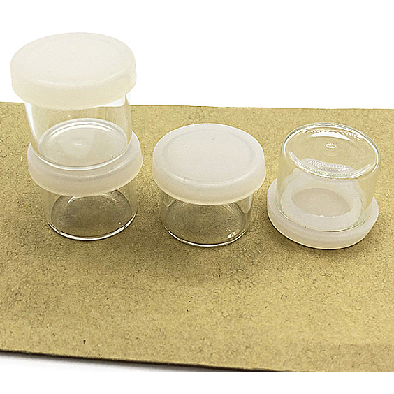 6ml glass wide neck concentrate container with silicone cap