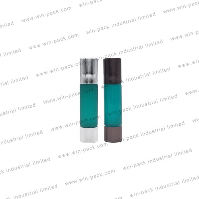 6ml green glass double ends roll on bottle for perfume or essential oils