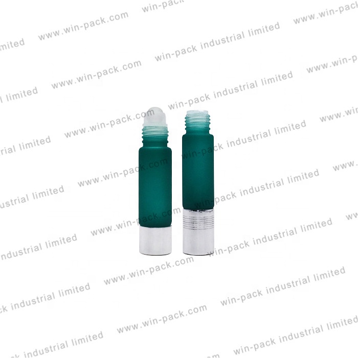 6ml green glass double ends roll on bottle for perfume or essential oils