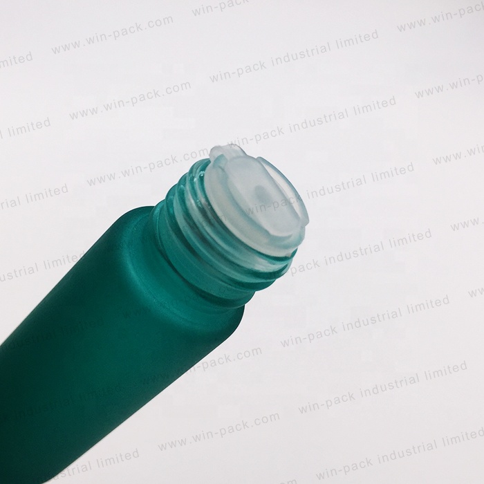 6ml green glass double ends roll on bottle for perfume or essential oils