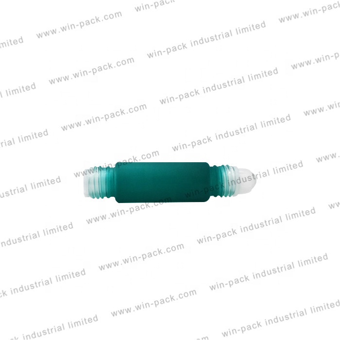 6ml green glass double ends roll on bottle for perfume or essential oils
