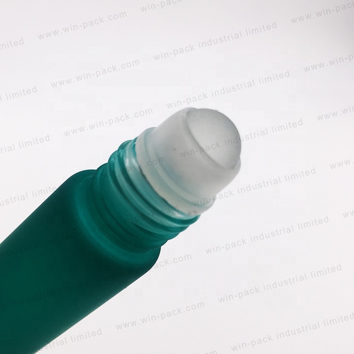 6ml green glass double ends roll on bottle for perfume or essential oils