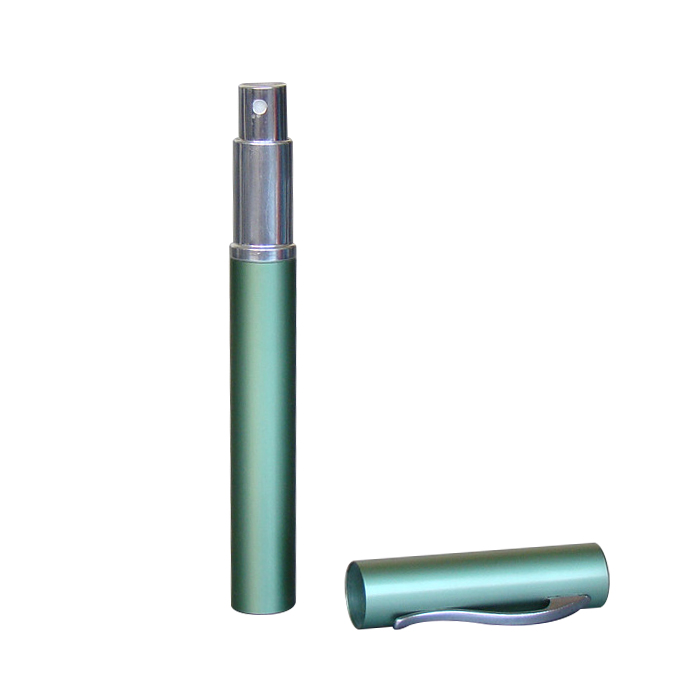6ml refillable pen shape aluminum glass perfume spray atomizer bottle cosmetic