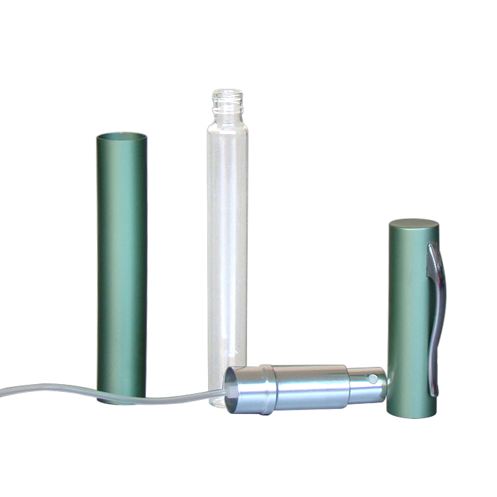 6ml refillable pen shape aluminum glass perfume spray atomizer bottle cosmetic