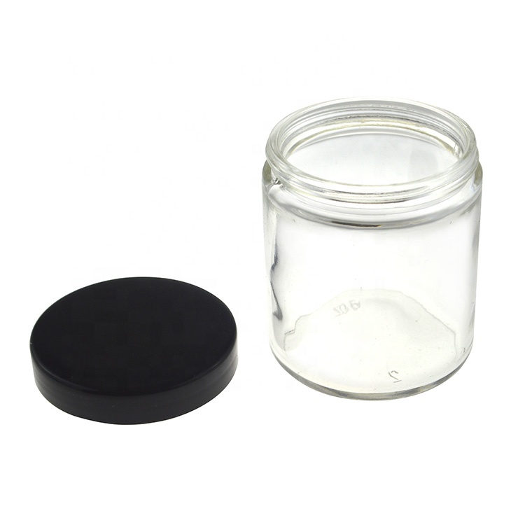6oz 180ml 200 ml round glass jar empty Screw top cosmetic glass jar