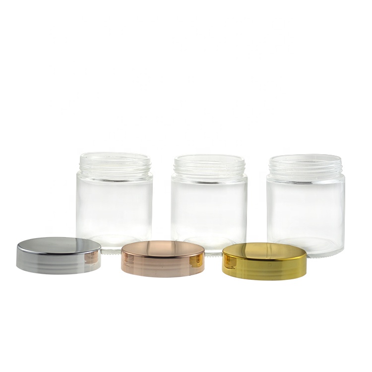 6oz 180ml 200 ml round glass jar empty Screw top cosmetic glass jar
