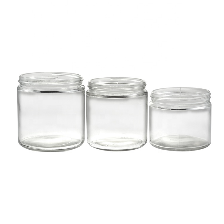 6oz 180ml 200 ml round glass jar empty Screw top cosmetic glass jar