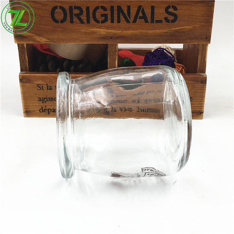 6oz 180ml Wide Mouth Glass Pudding Jar With Plastic Lid