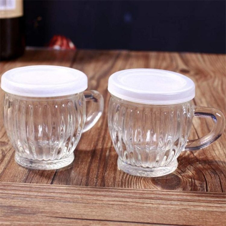 6oz 180ml Wide Mouth Glass Pudding Jar With Plastic Lid