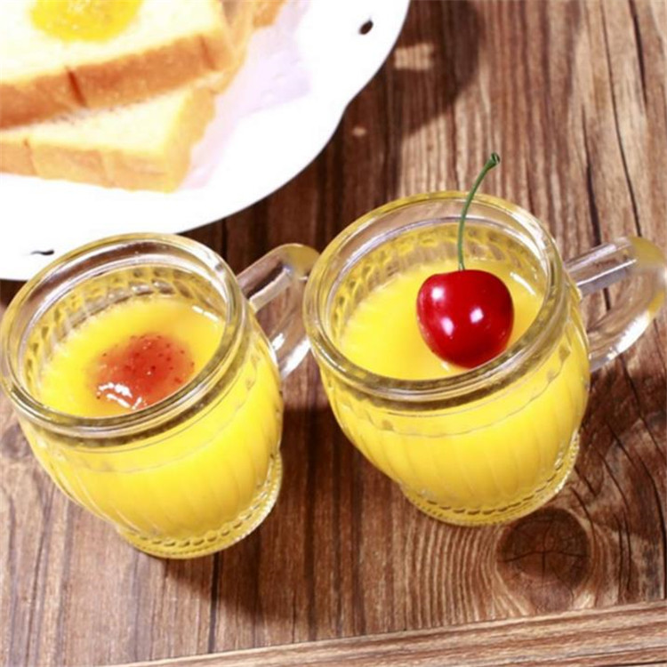 6oz 180ml Wide Mouth Glass Pudding Jar With Plastic Lid