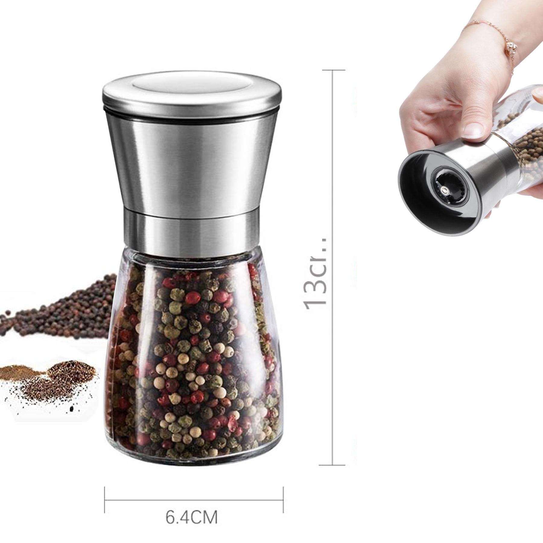 6oz 180ml stainless steel salt and pepper grinder set wholesale