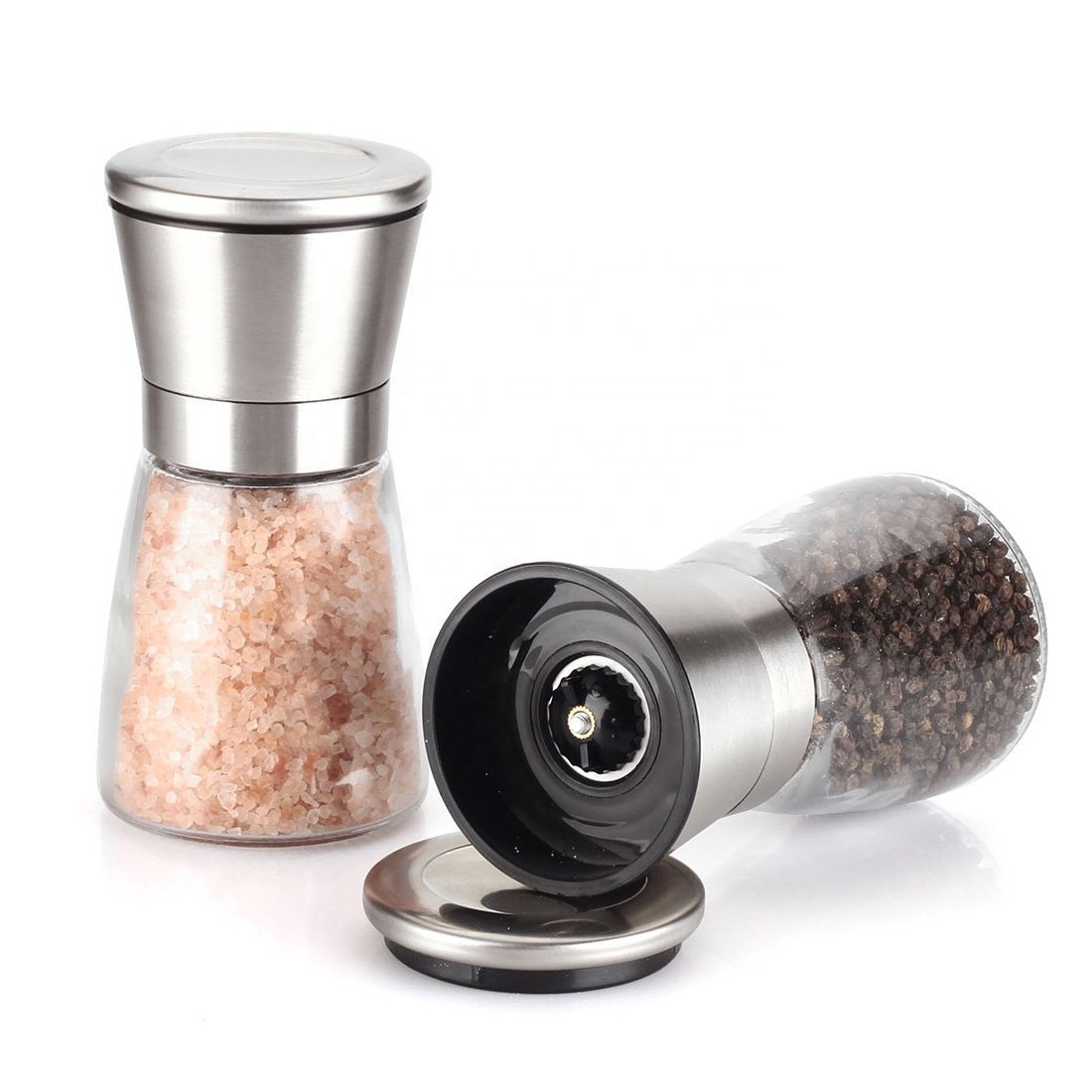 6oz 180ml stainless steel salt and pepper grinder set wholesale