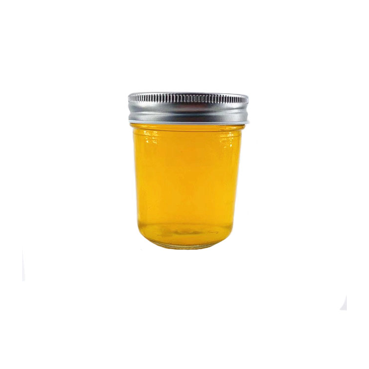 6oz 200ml clear custom food jam glass mason jar with lid