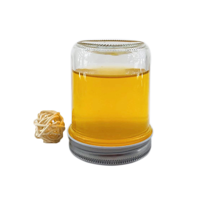 6oz 200ml clear custom food jam glass mason jar with lid