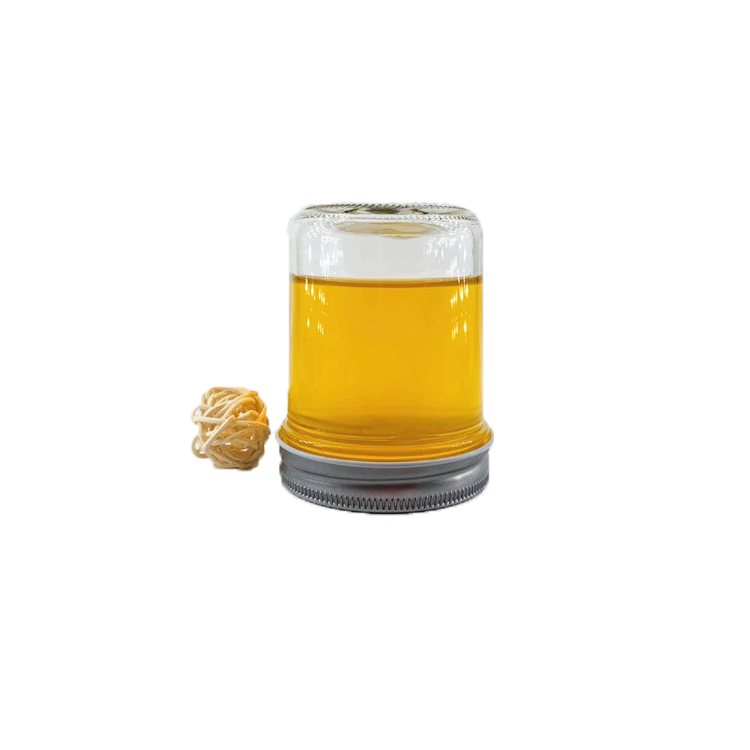 6oz 200ml clear custom food jam glass mason jar with lid