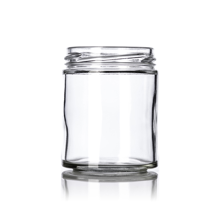 6oz Straight Side Small Empty Round Storage Glass Jar For Jam Pickle