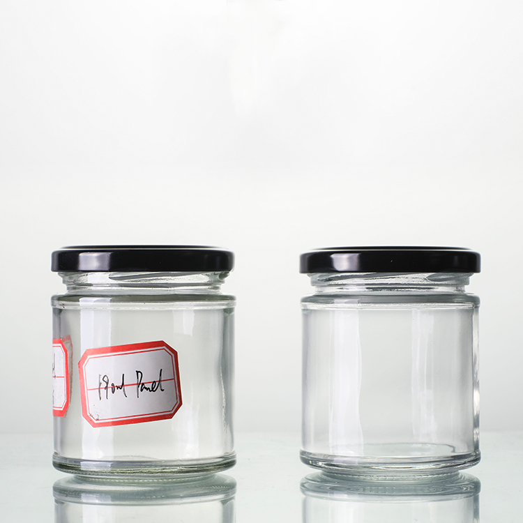 6oz Straight Side Small Empty Round Storage Glass Jar For Jam Pickle