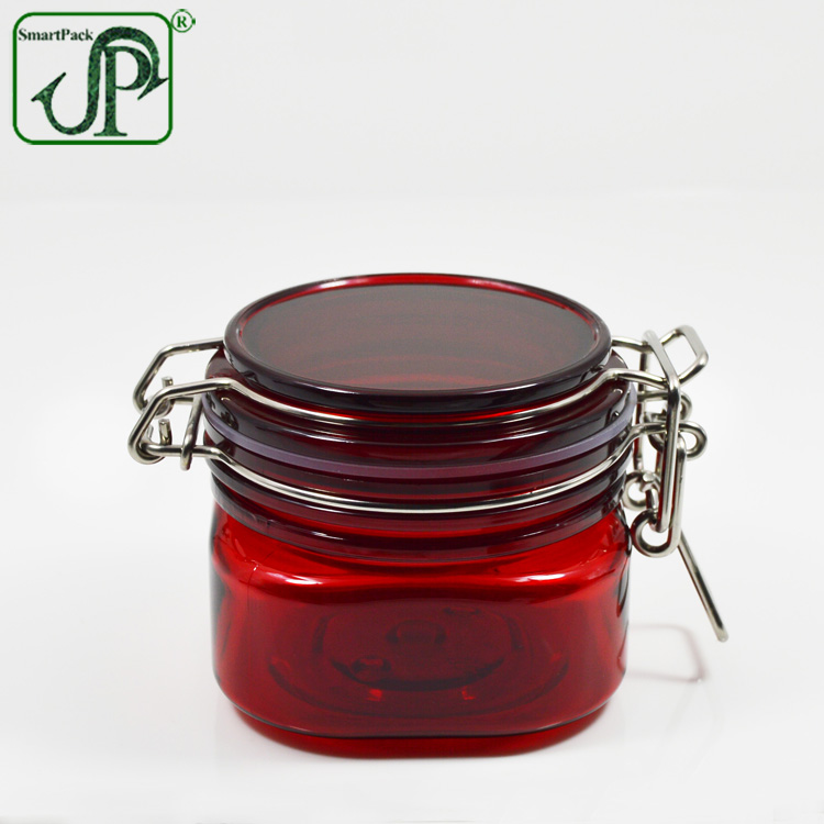 6oz plastic cosmetics mud packaging jar PET kilner jar